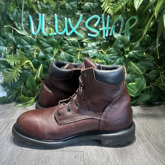 Red Wing Work Boots Brown Leather 606 ASTM F2892-18 EH Mens Sz 11.5 E2 Made USA main image 8